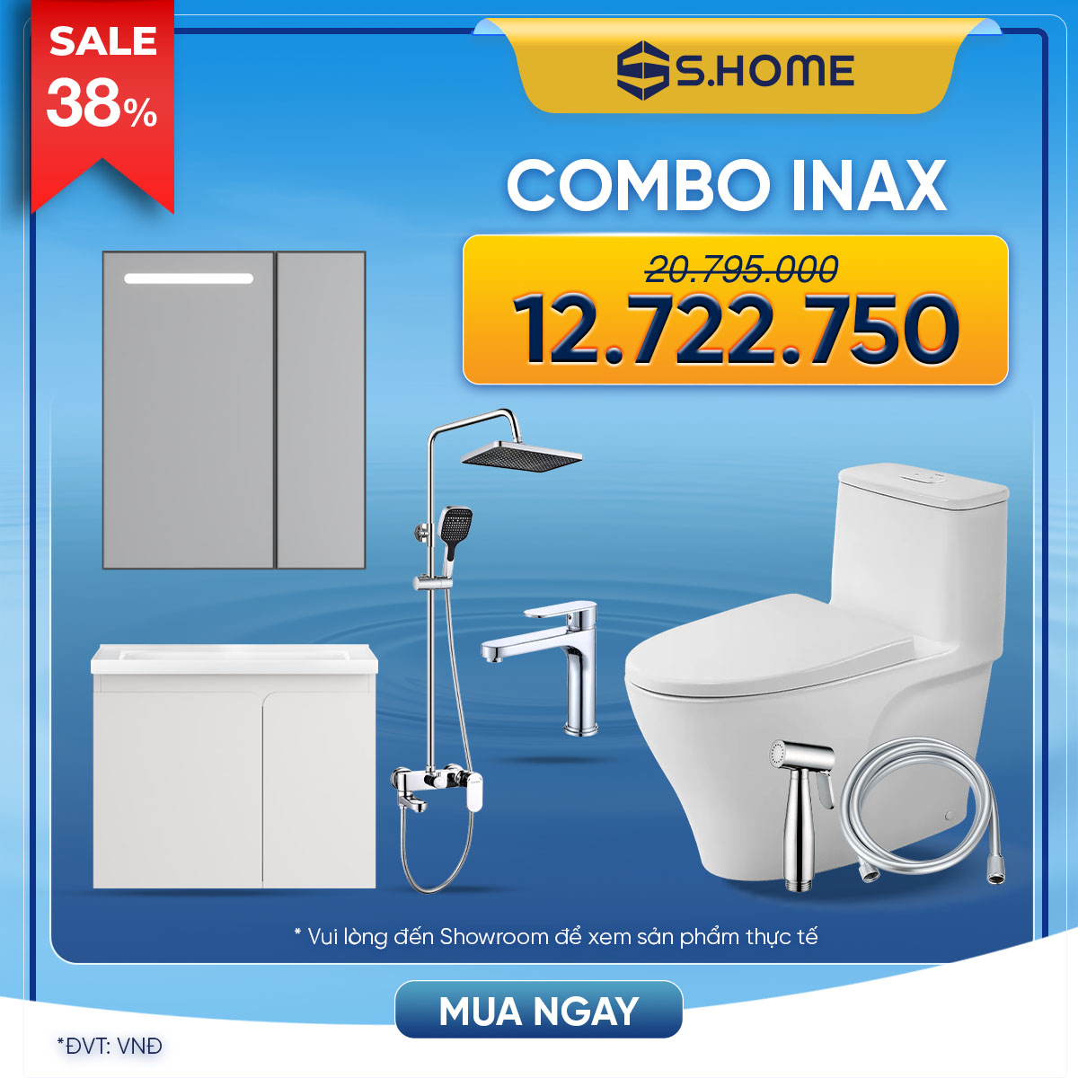 Combo Phòng Tắm Giá Sốc